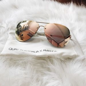 Quay Muse Aviator Sunglasses